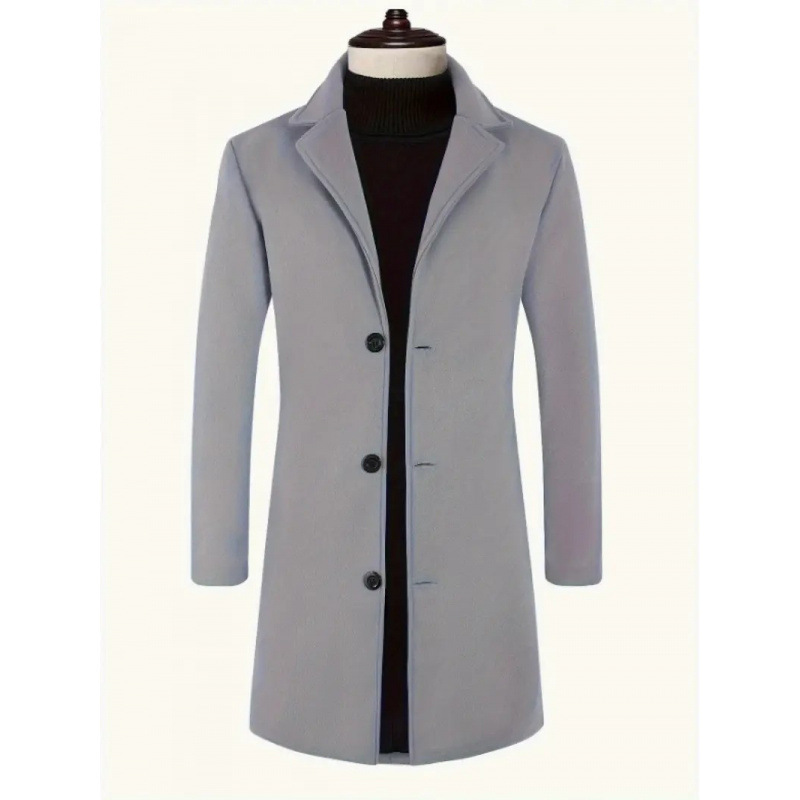 Men's Loose And Comfortable Trench Coat - Image 7