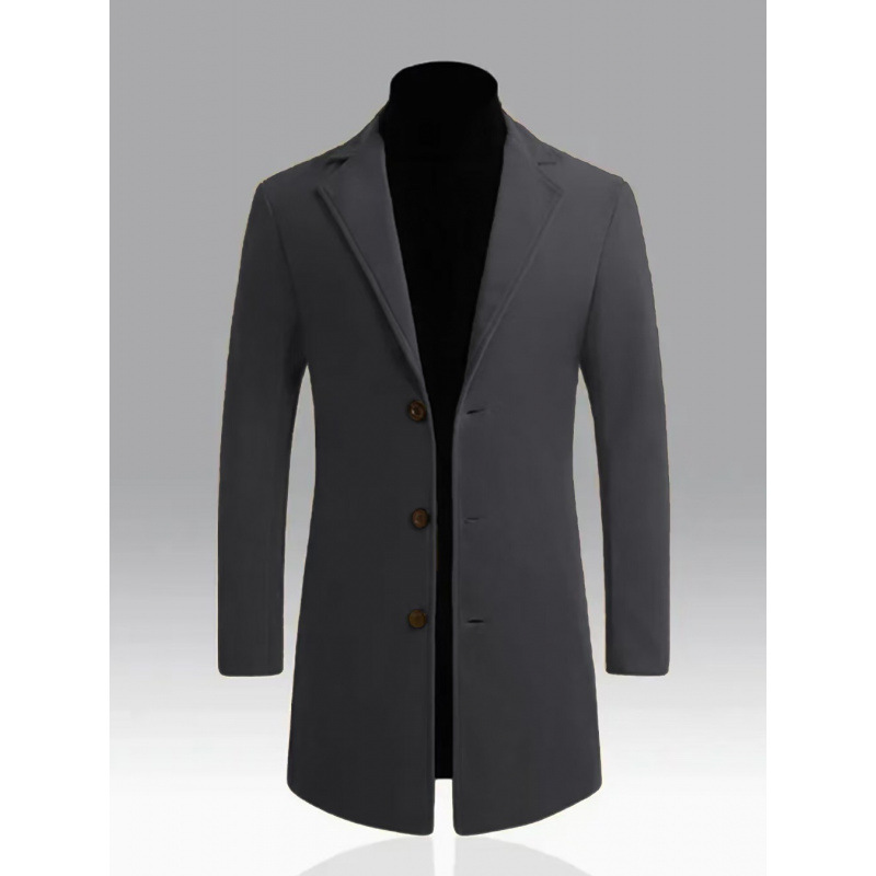 Men's Loose And Comfortable Trench Coat - Image 9