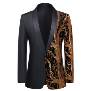 Sequins Performance Costume Men's Suit Versatile Jacket