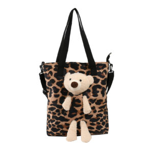 Bear Tote Bag-Coffee 2130